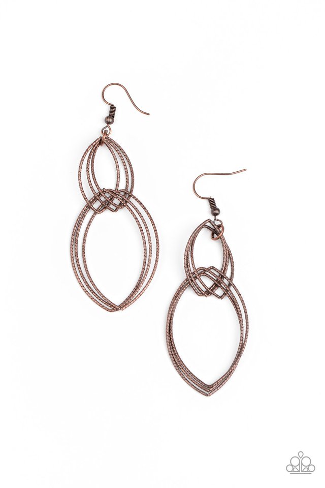 Endless Echo - Copper - Paparazzi Earring Image