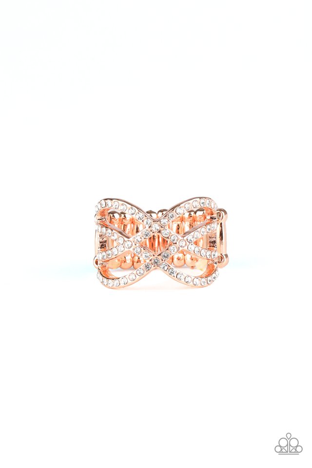 Cross Action Couture - Copper - Paparazzi Ring Image