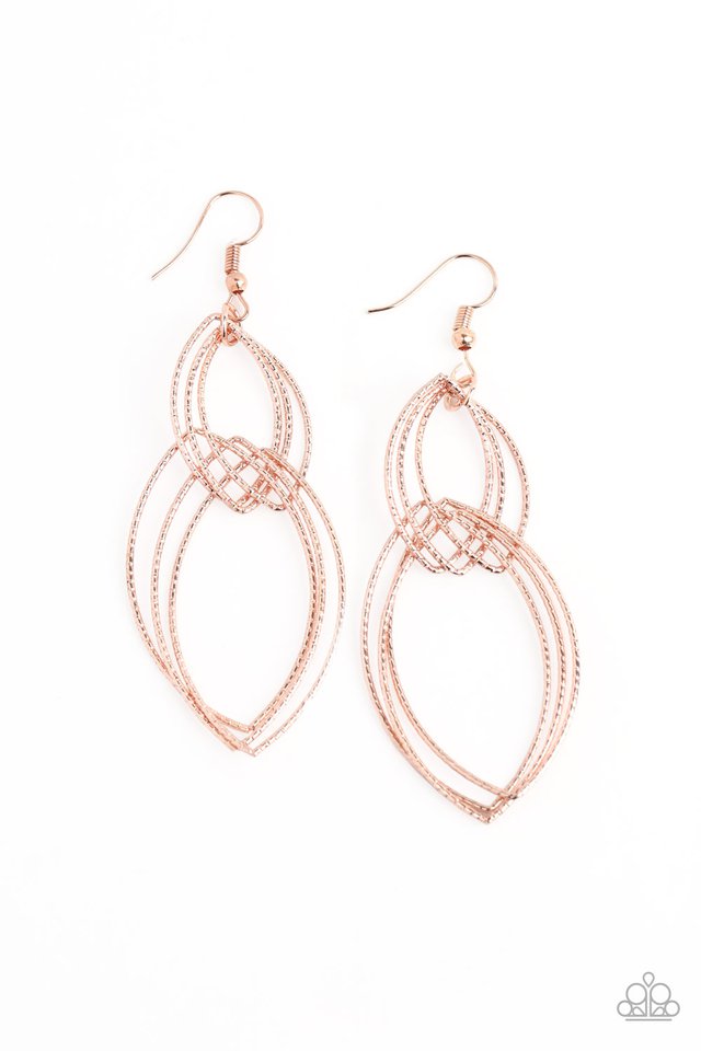 Endless Echo - Rose Gold - Paparazzi Earring Image