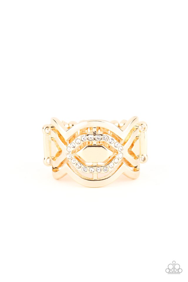 Divinely Deco - Gold - Paparazzi Ring Image