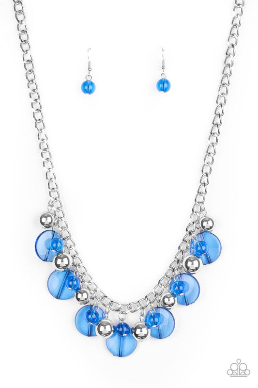 Gossip Glam - Blue - Paparazzi Necklace Image