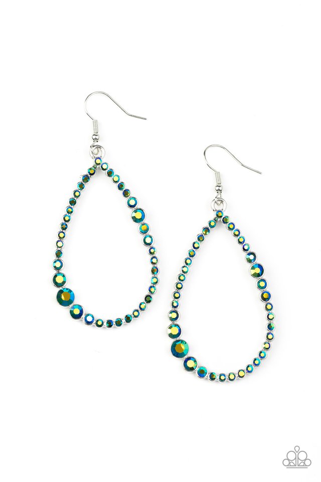 Diva Dimension - Green - Paparazzi Earring Image
