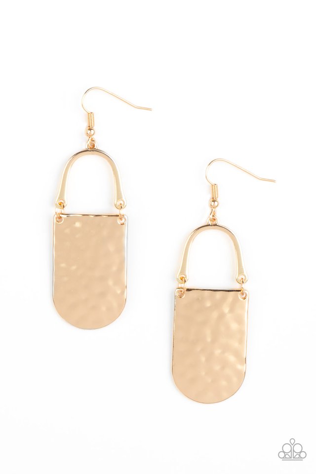Resort Relic - Gold - Paparazzi Earring Image