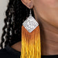 DIP The Scales - Yellow - Paparazzi Earring Image