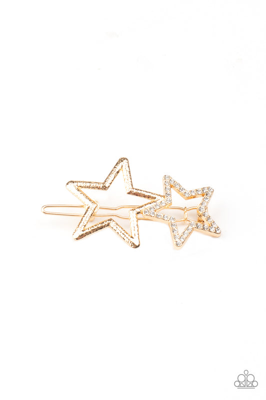 Paparazzi Hair Accessories ~ Lets Get This Party STAR-ted! - Gold