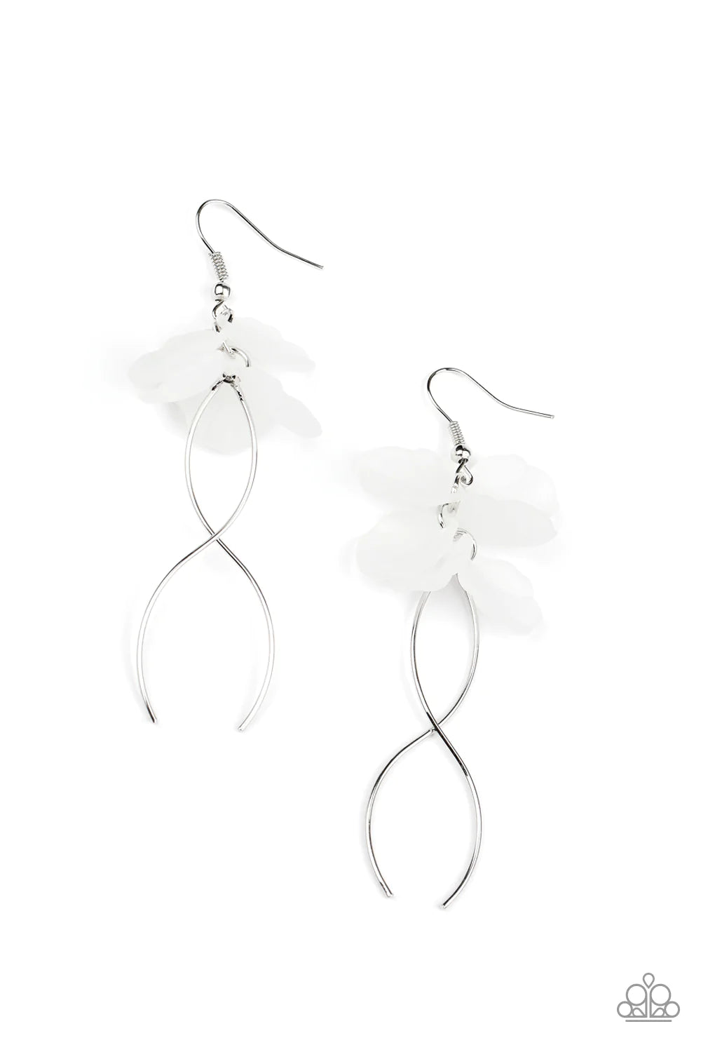 Paparazzi Earring ~ Lets Keep It ETHEREAL- White