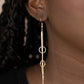 Full Swing Shimmer - Gold - Paparazzi Earring Image