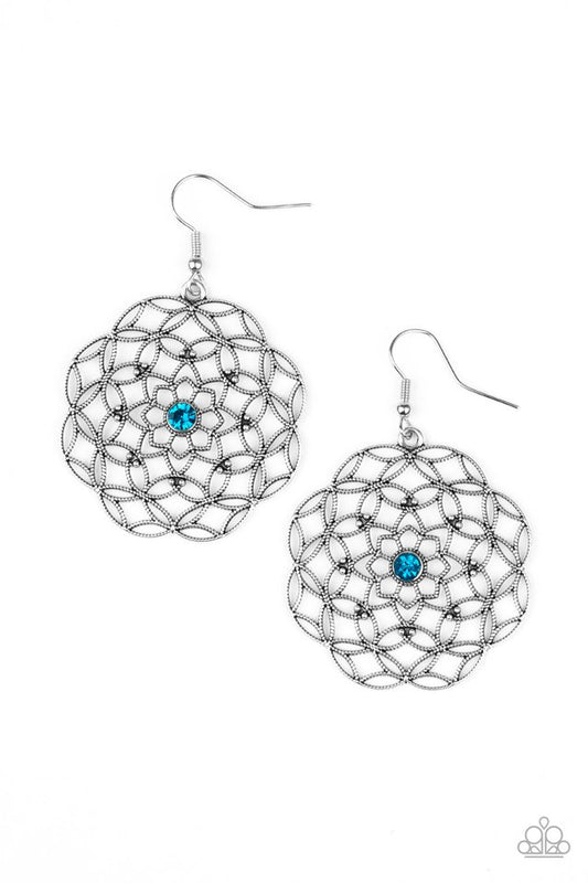 Botanical Bash - Blue - Paparazzi Earring Image