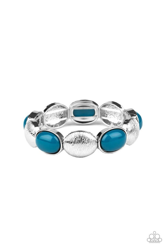Decadently Dewy - Blue - Paparazzi Bracelet Image