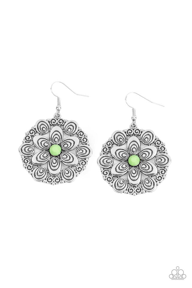 Grove Groove - Green - Paparazzi Earring Image