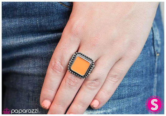 Paparazzi Ring ~ With A Grain Of SANDSTONE - Orange