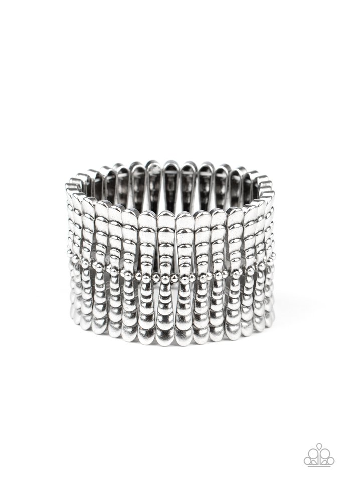 Level The Field - Silver - Paparazzi Bracelet Image