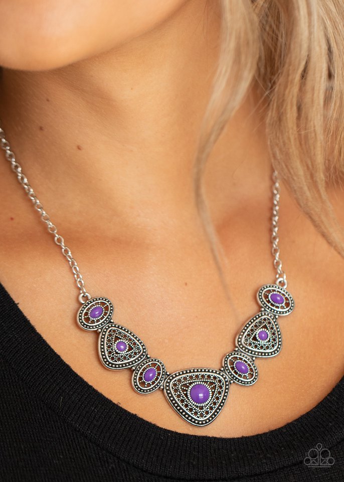 Paparazzi Necklace ~ Totally TERRA-torial - Purple – Paparazzi
