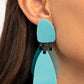 All FAUX One - Blue - Paparazzi Earring Image
