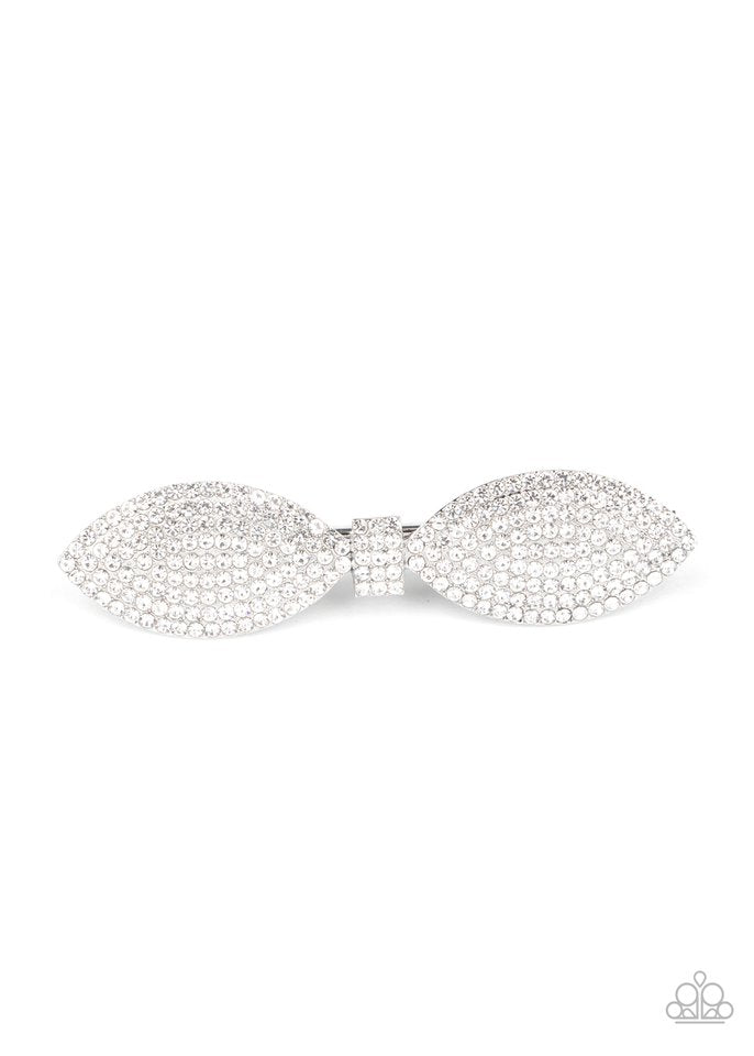 Mind-BOWing Sparkle - White - Paparazzi Hair Accessories Image