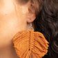 Macrame Mamba - Brown - Paparazzi Earring Image