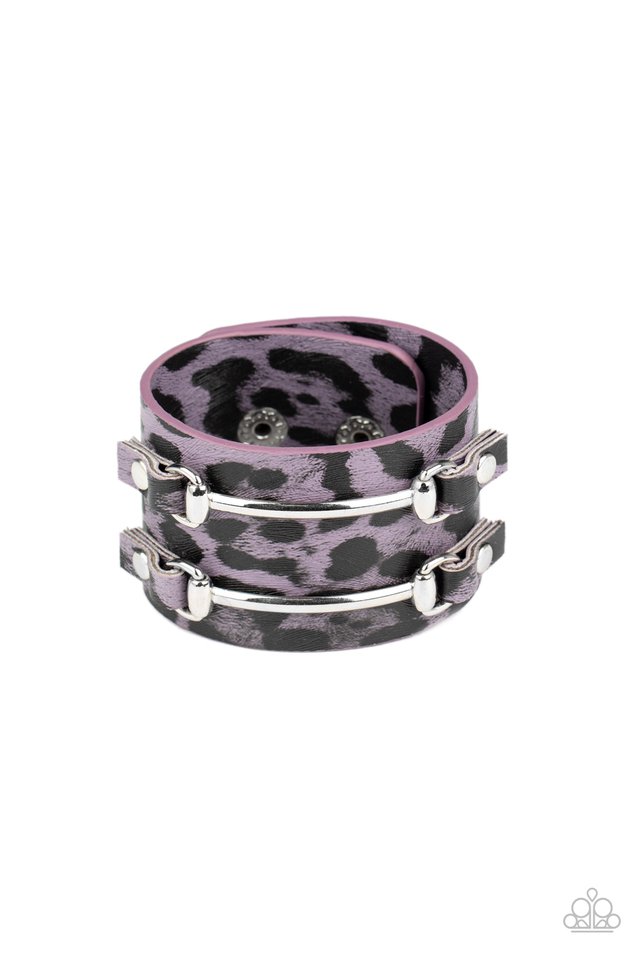 Safari Scene - Purple - Paparazzi Bracelet Image