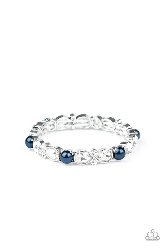 Frosted Finery - Blue - Paparazzi Bracelet Image