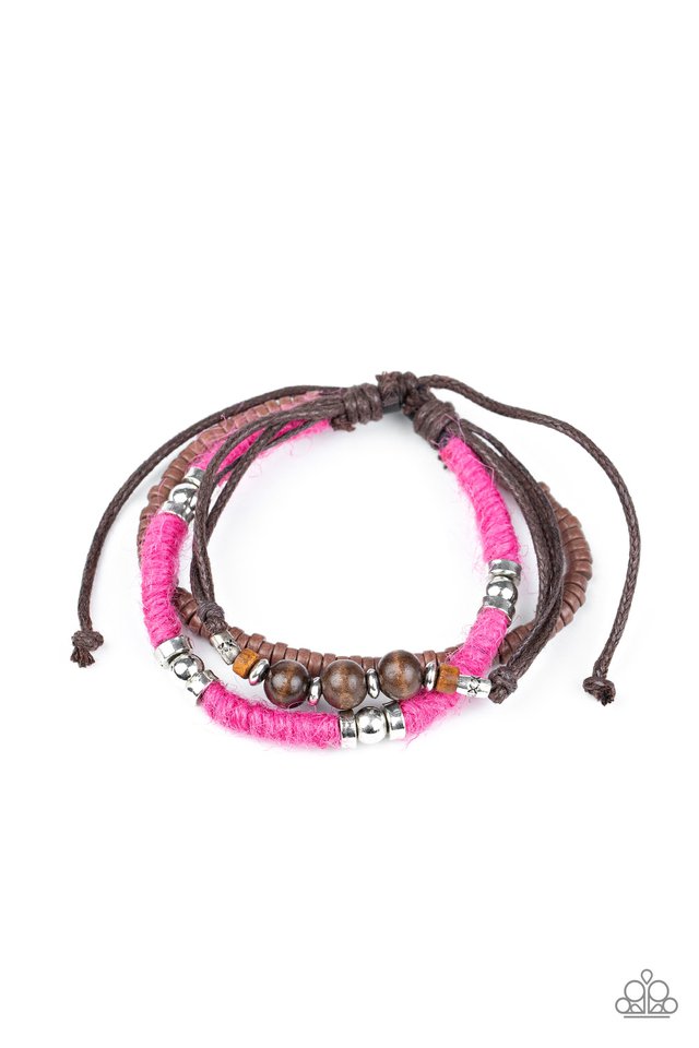 Totally Tiki - Pink - Paparazzi Bracelet Image