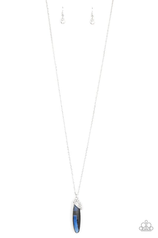 Spontaneous Sparkle - Blue - Paparazzi Necklace Image