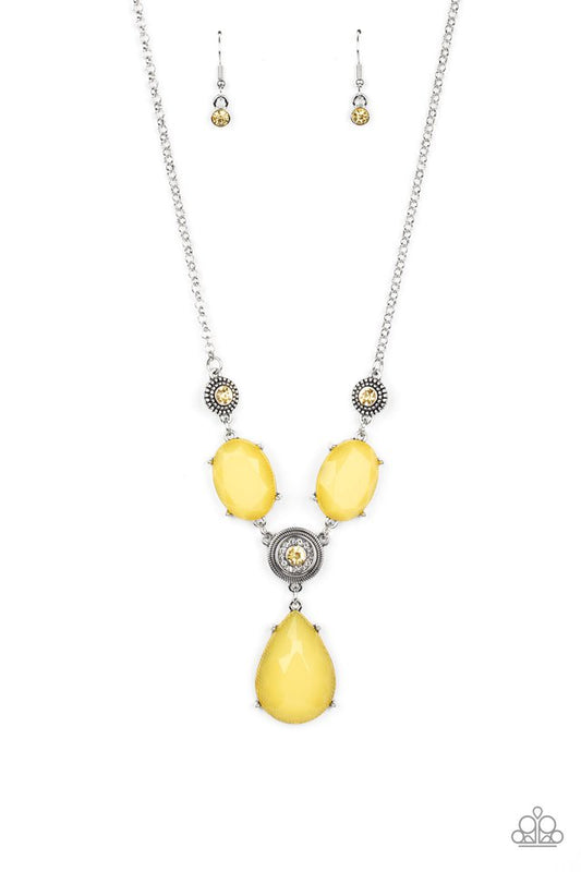 Heirloom Hideaway - Yellow - Paparazzi Necklace Image