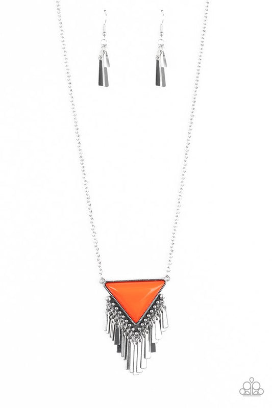 Badlands Bonanza - Orange - Paparazzi Necklace Image