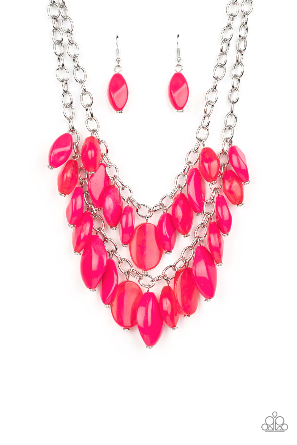 Collar Paparazzi ~ Belleza de Palm Beach - Rosa