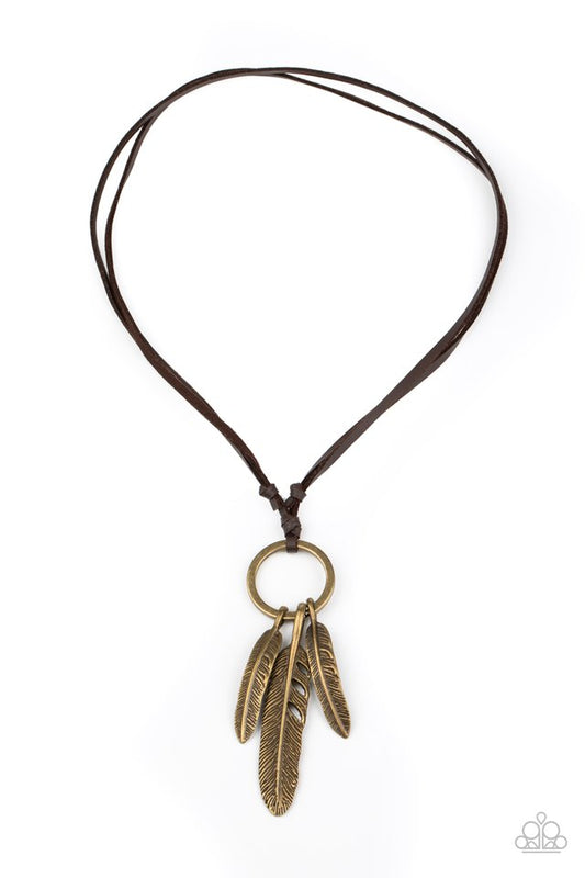 Bird Watcher - Brown - Paparazzi Necklace Image