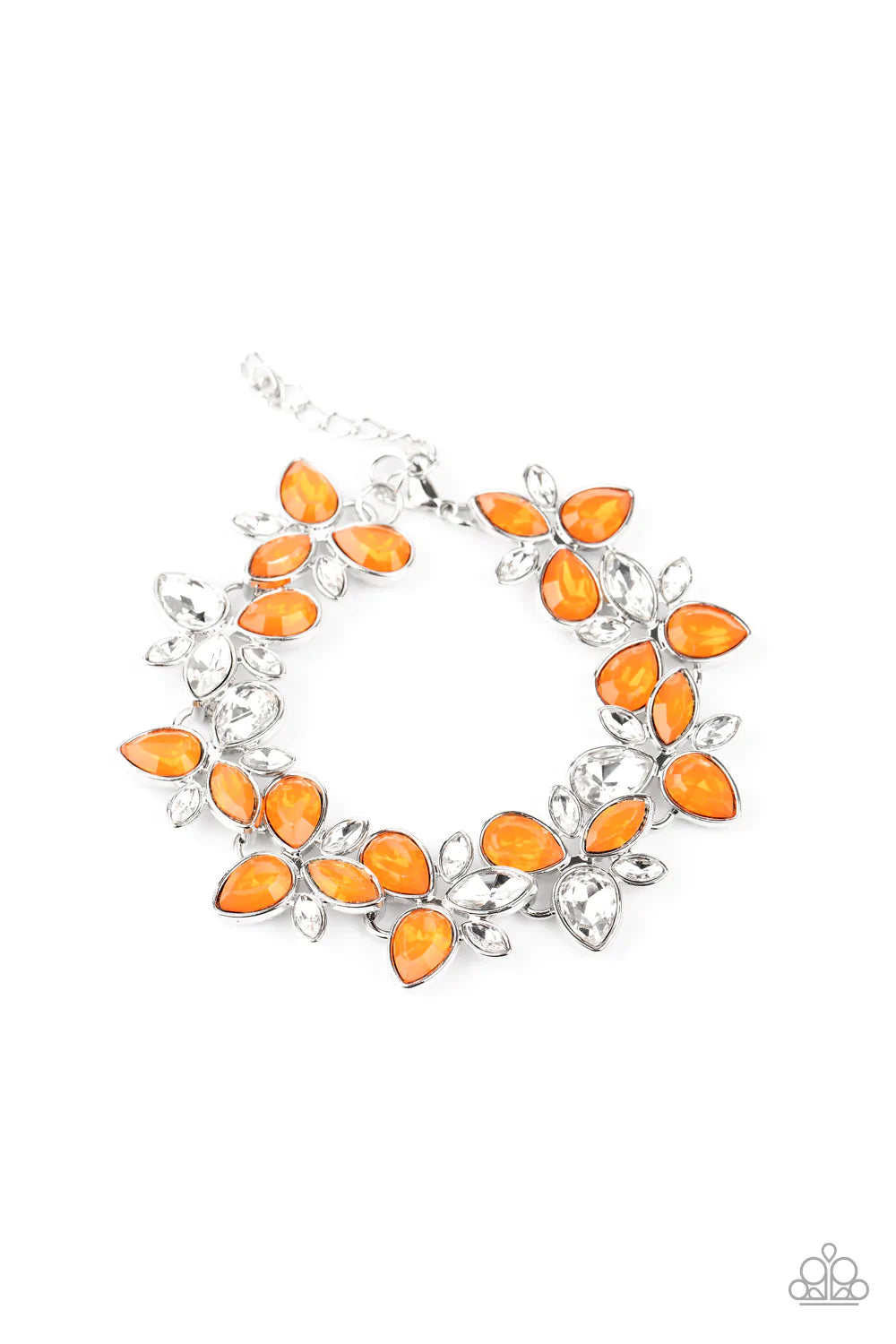 Pulsera Paparazzi ~ Jardín de hielo - Naranja
