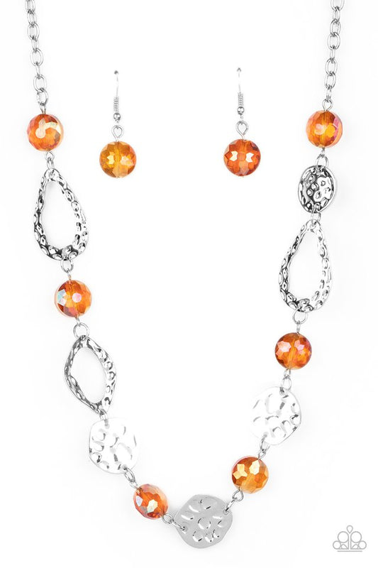 High Fashion Fashionista - Orange - Paparazzi Necklace Image
