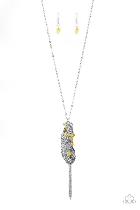 I Be-LEAF - Yellow - Paparazzi Necklace Image