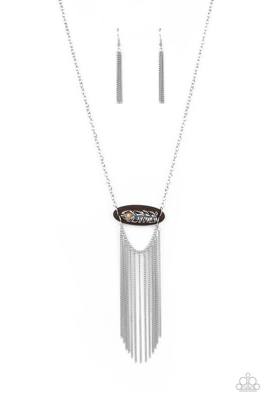 Desert Spirit - Orange - Paparazzi Necklace Image