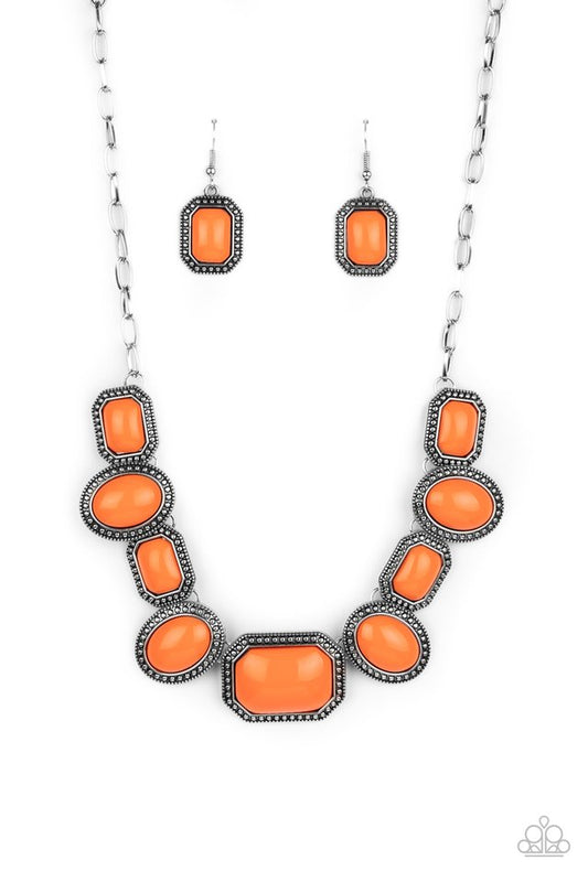 Lets Get Loud - Orange - Paparazzi Necklace Image