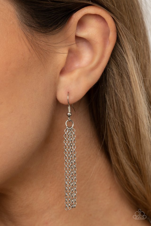 Watercolor Skies - Blue - Paparazzi Necklace Image