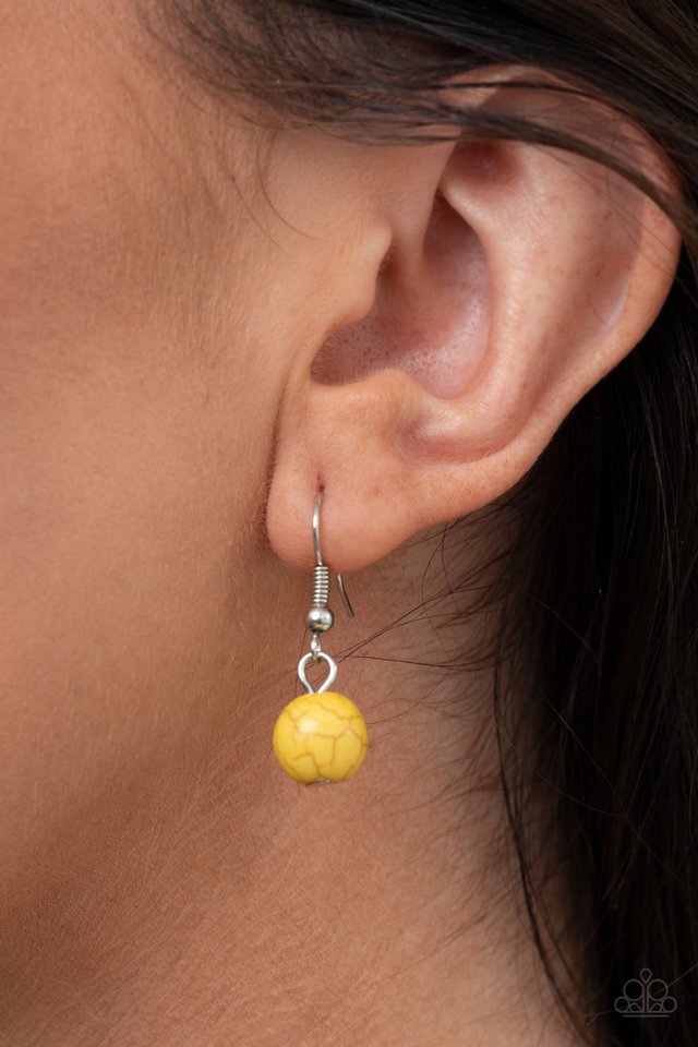 Bountiful Badlands - Yellow - Paparazzi Necklace Image