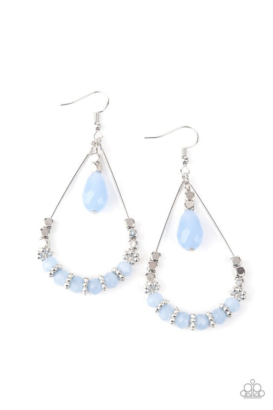Lovely Lucidity - Blue - Paparazzi Earring Image