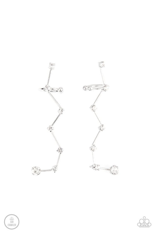 CONSTELLATION Prize - White - Paparazzi Earring Image