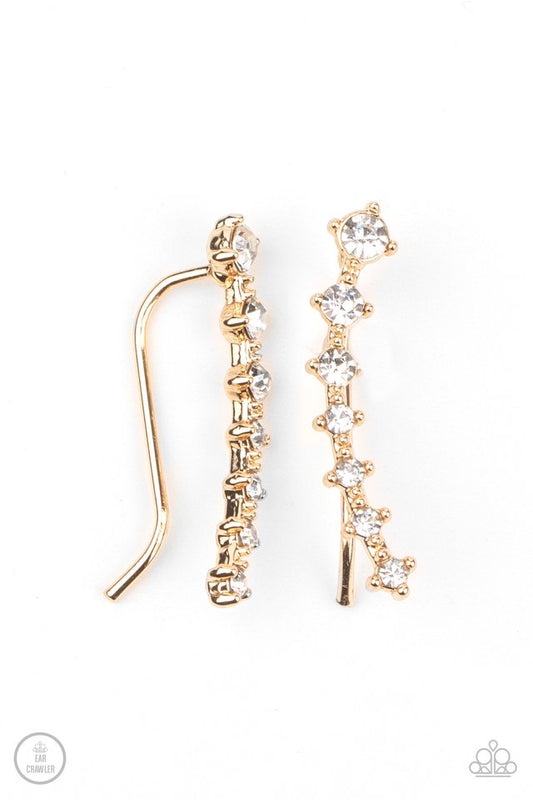 New Age Nebula - Gold - Paparazzi Earring Image