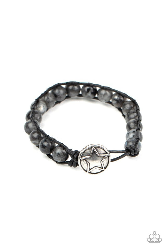 Homespun Stones - Black - Paparazzi Bracelet Image