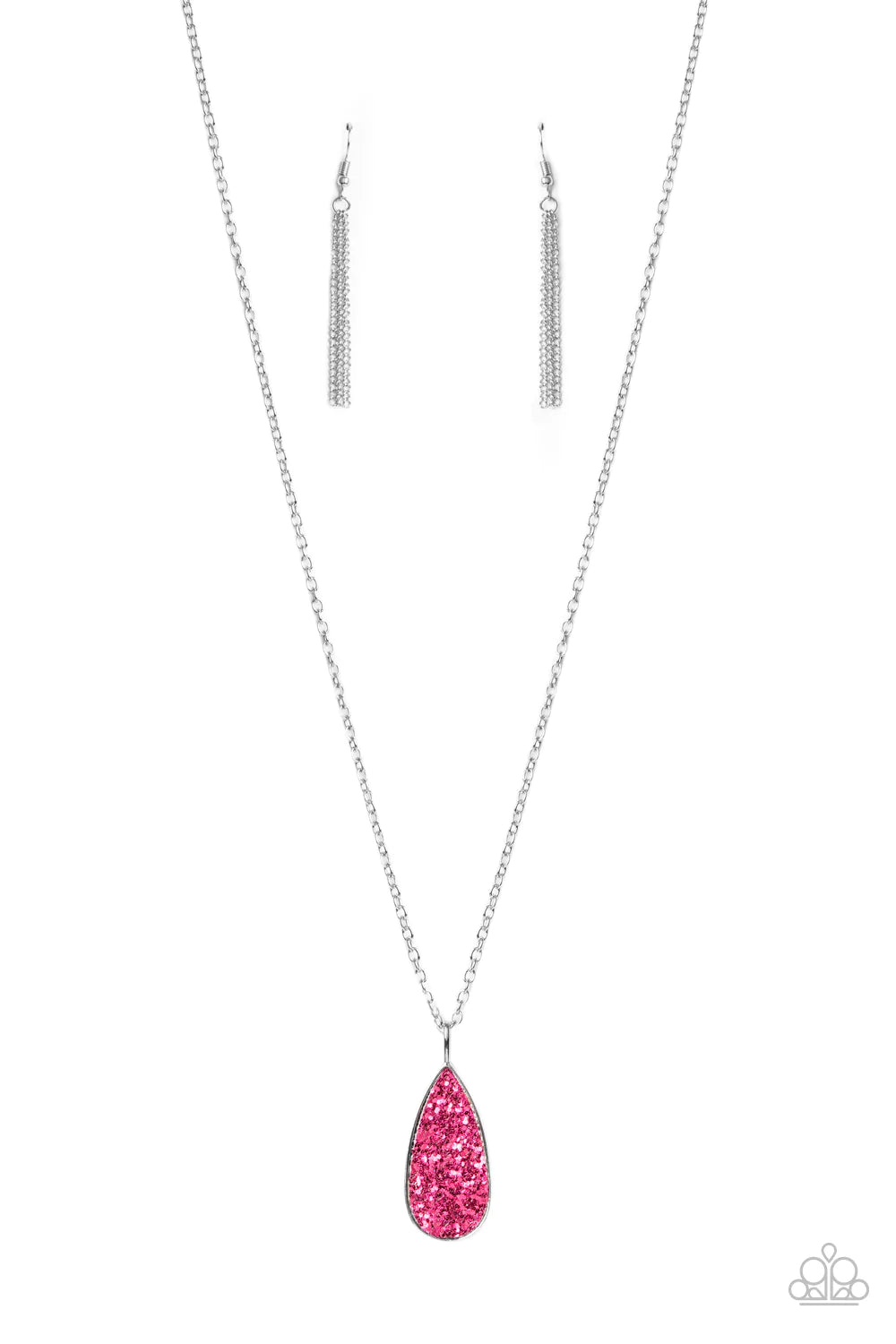 Paparazzi Necklace ~ Daily Dose Of Sparkle Pink Paparazzi Jewelry Online Store 8292