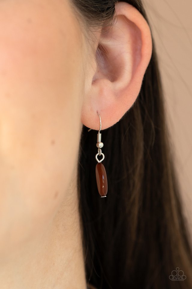 Lay Down Your CHARMS - Brown - Paparazzi Necklace Image