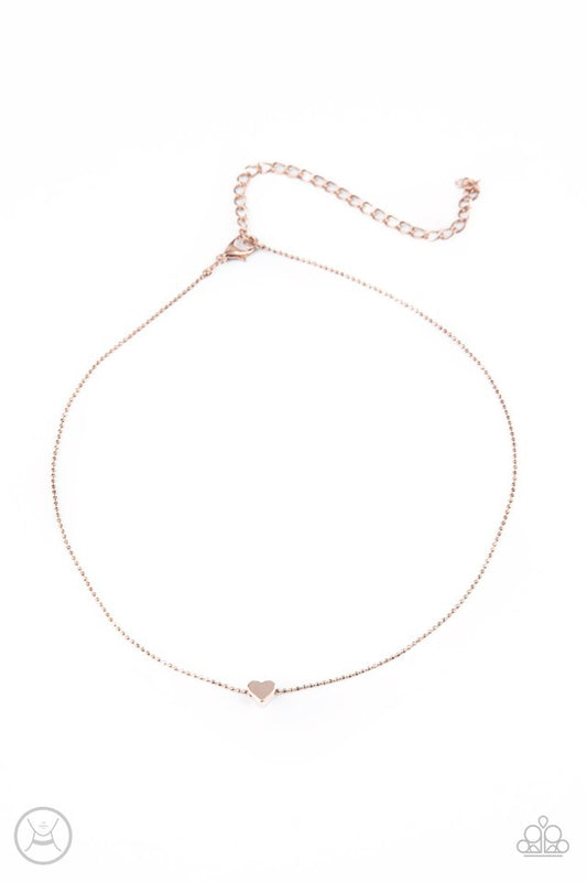Humble Heart - Rose Gold - Paparazzi Necklace Image