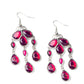 Clear The HEIR - Purple - Paparazzi Earring Image