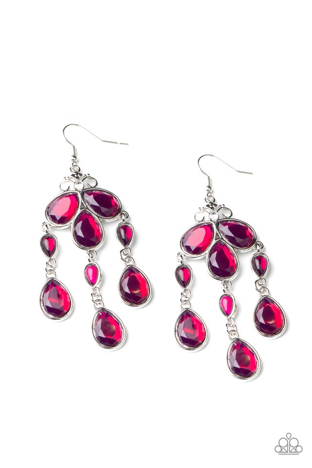Clear The HEIR - Purple - Paparazzi Earring Image