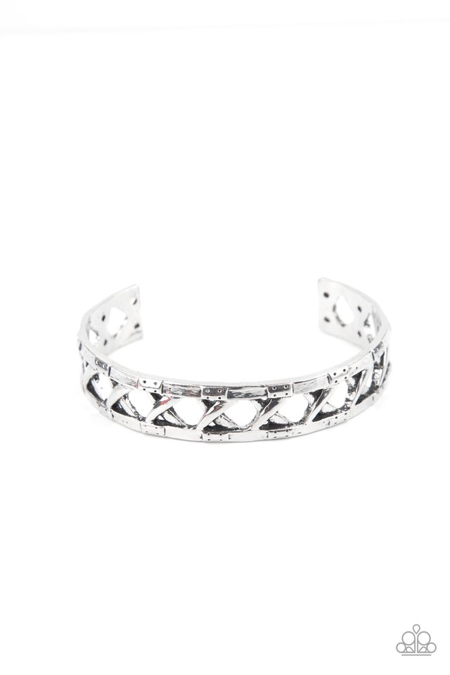 In Over Your METALHEAD - Silver - Paparazzi Bracelet Image