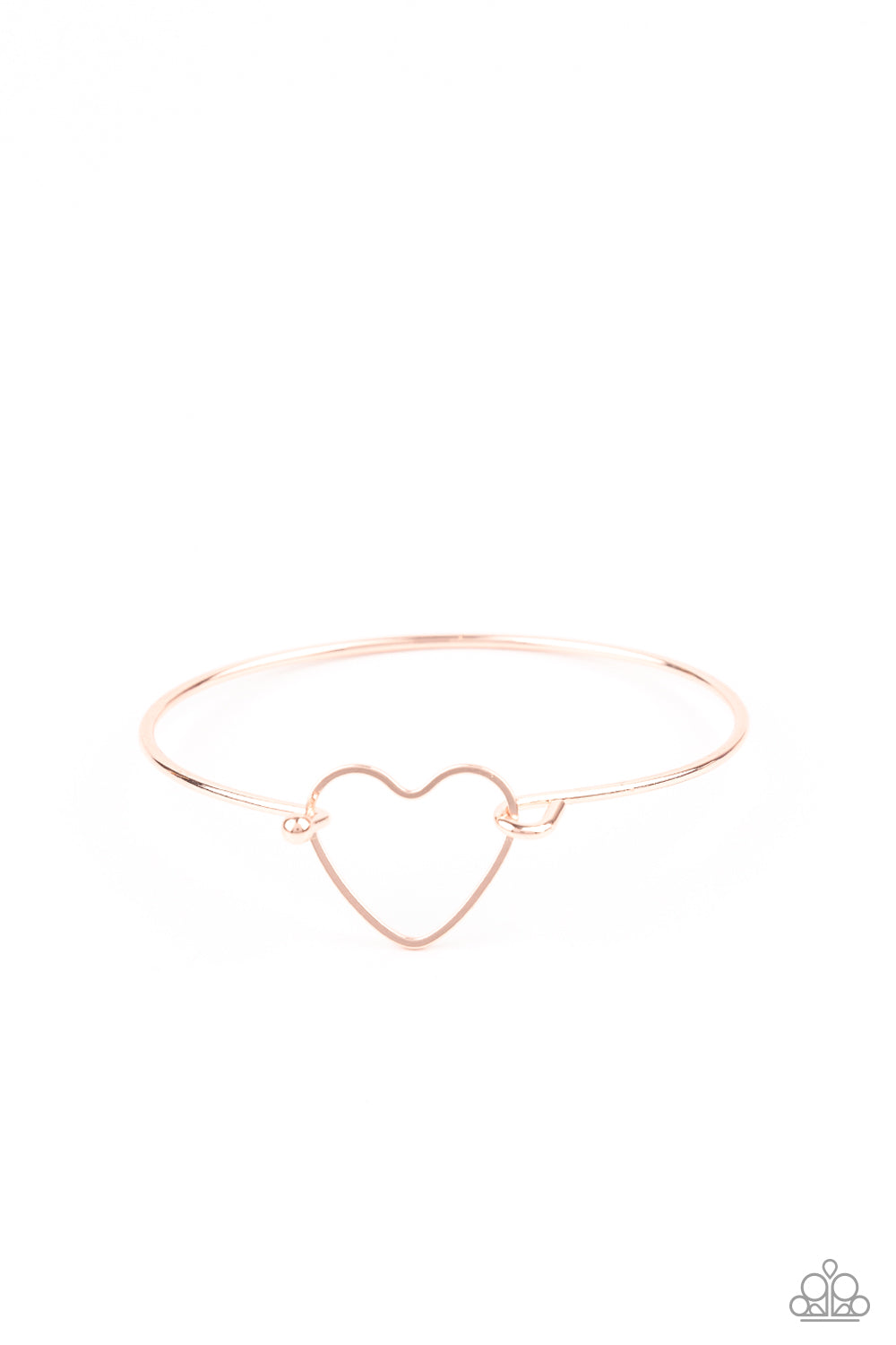 Paparazzi Bracelet ~ Make Yourself HEART - Rose Gold