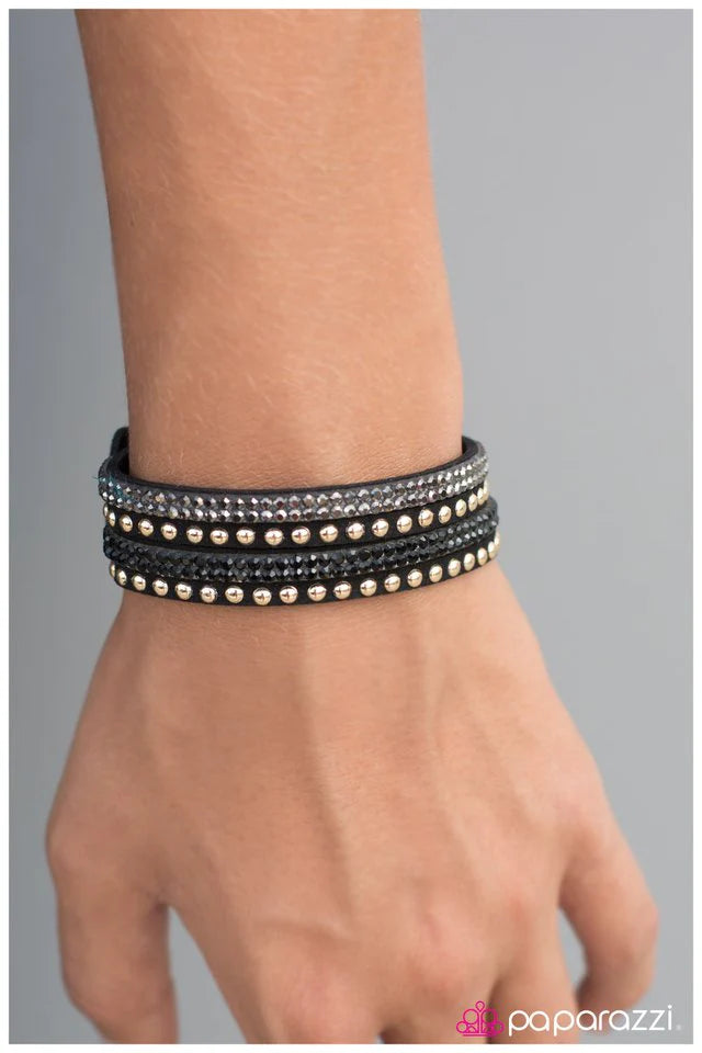 Pulsera Paparazzi ~ Hexed - Negra