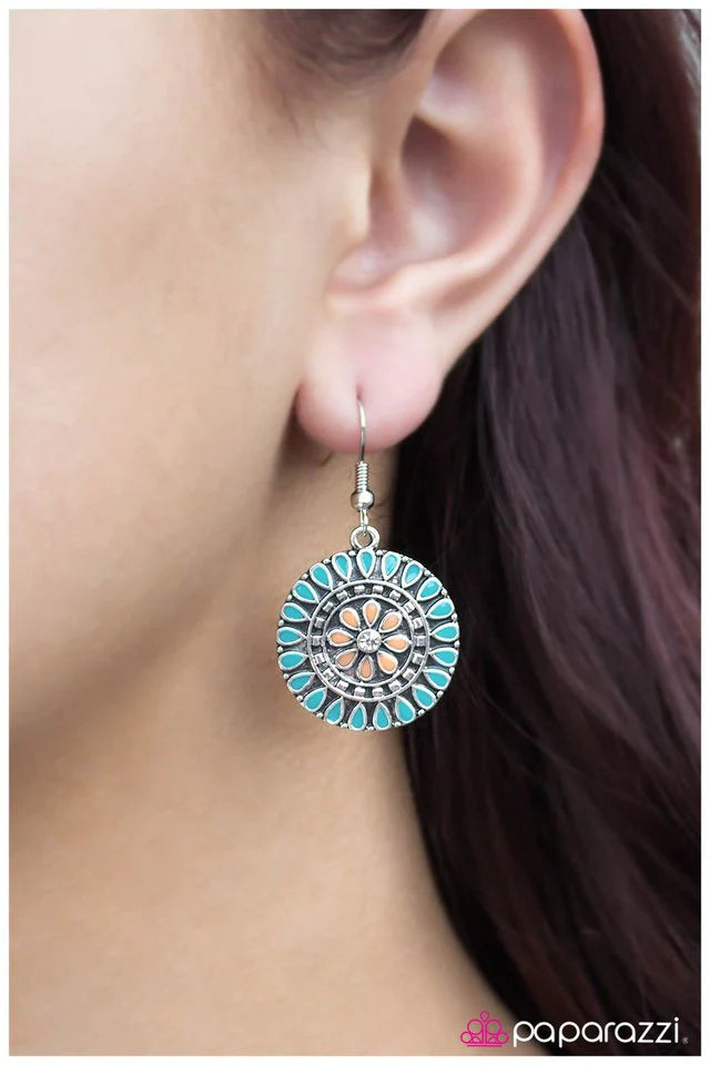 Paparazzi Earring ~ Sweet Pea - Blue