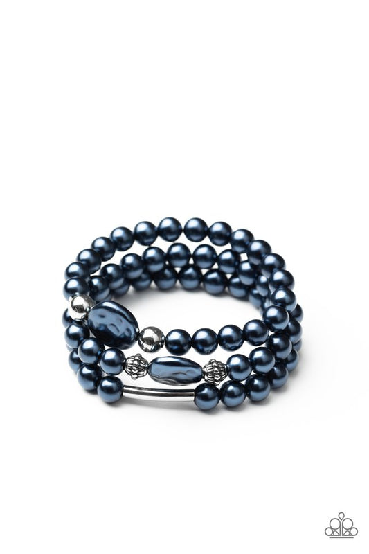 Exquisitely Elegant - Blue - Paparazzi Bracelet Image