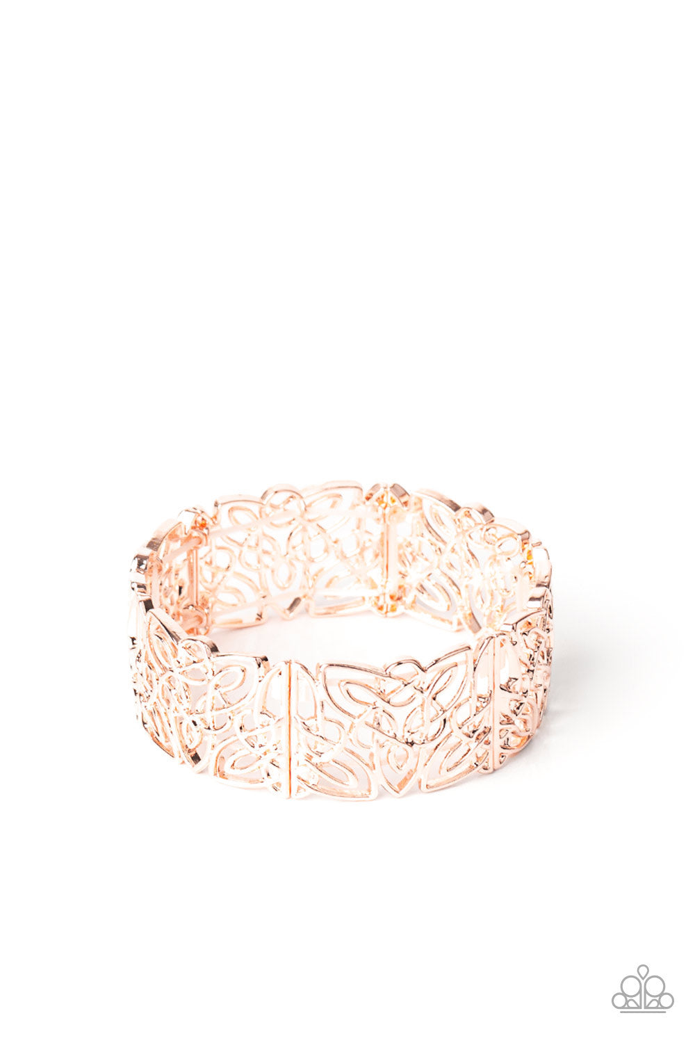 Paparazzi Bracelet ~ Namaste Gardens - Rose Gold